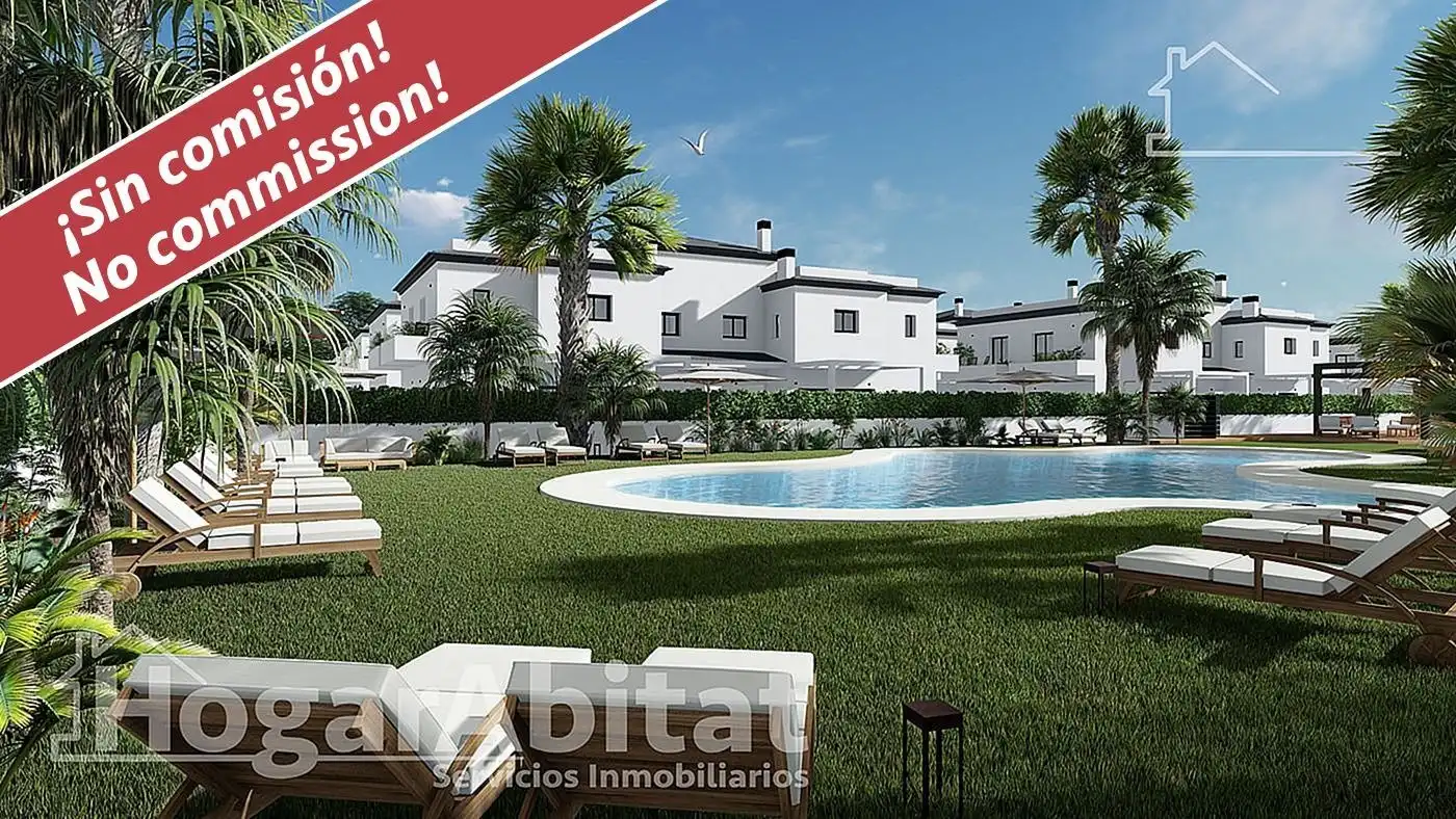 Jardín de Casa adosada en venta en Santa Pola con Aire acondicionado, Terraza y Piscina comunitaria