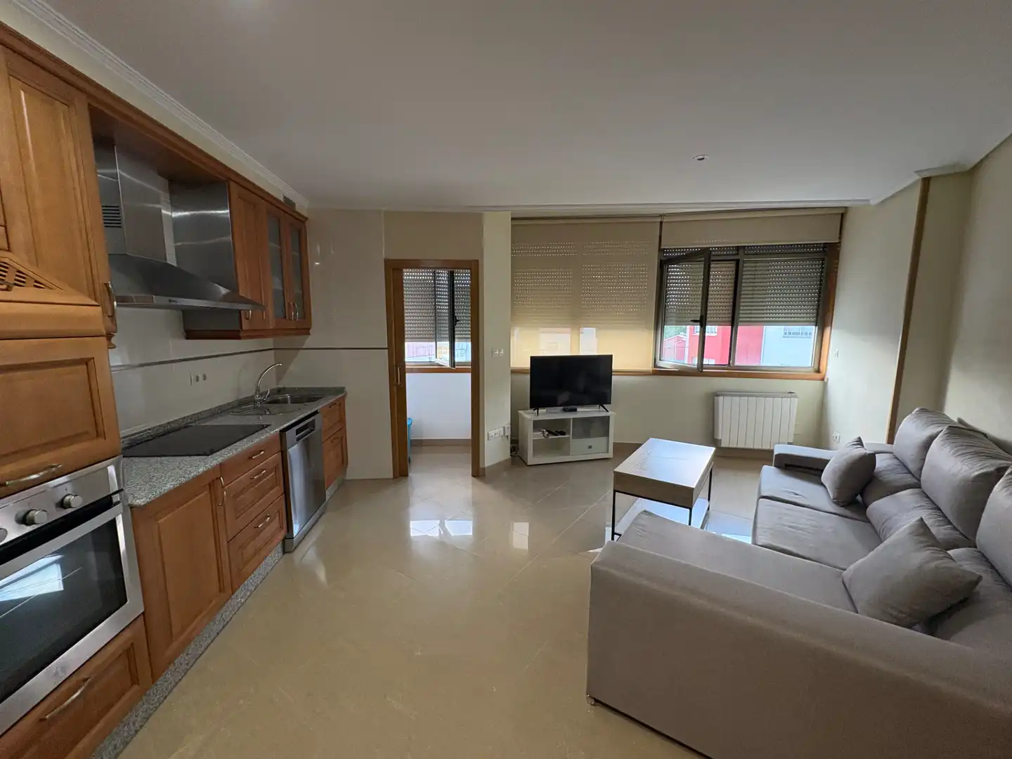 Sala de estar de Piso de alquiler en Ferrol con Calefacción, Parquet y Amueblado