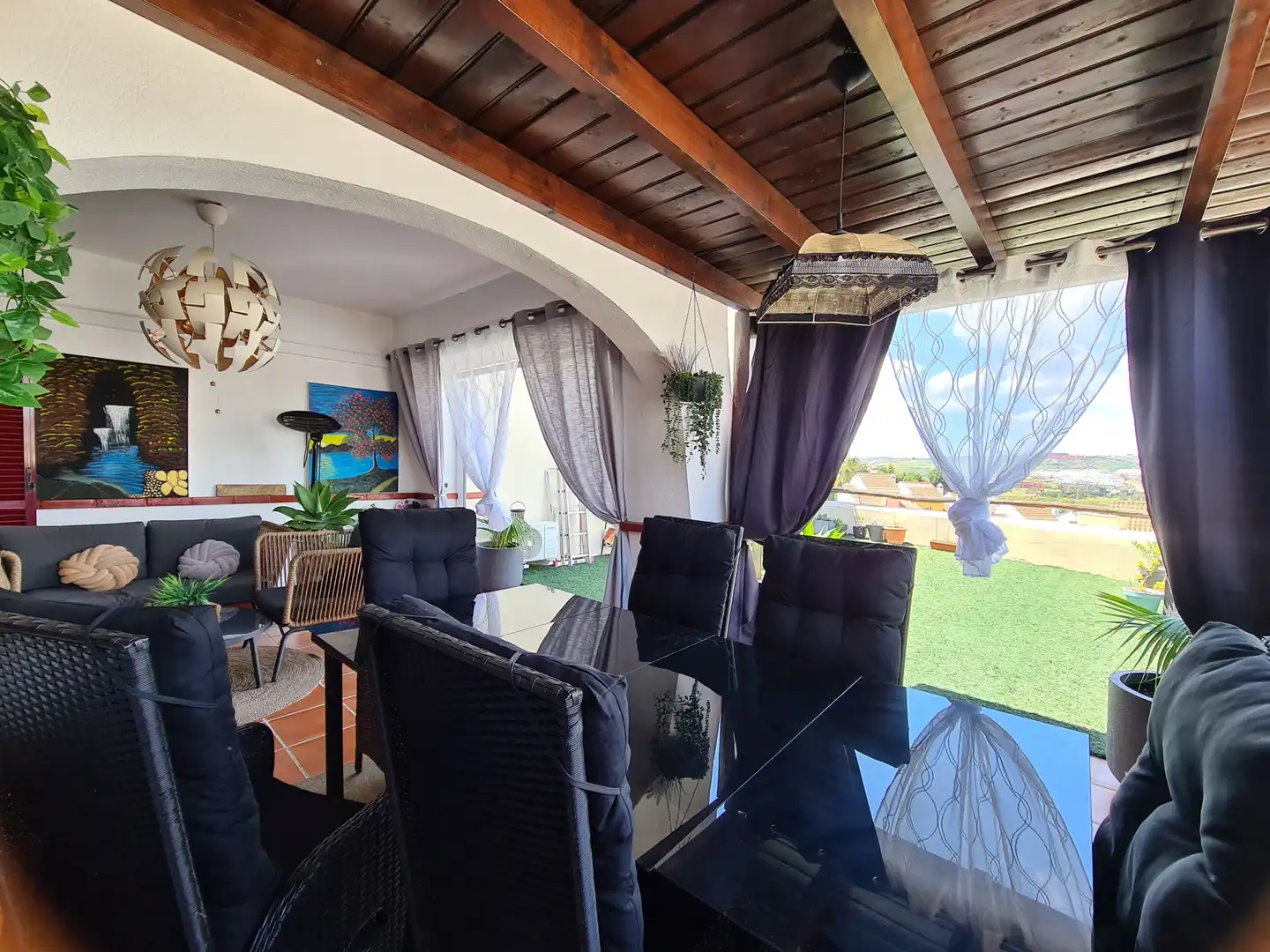Dining room of Apartments for sale in Casares  with Air Conditioner, Terrace and Swimming Pool