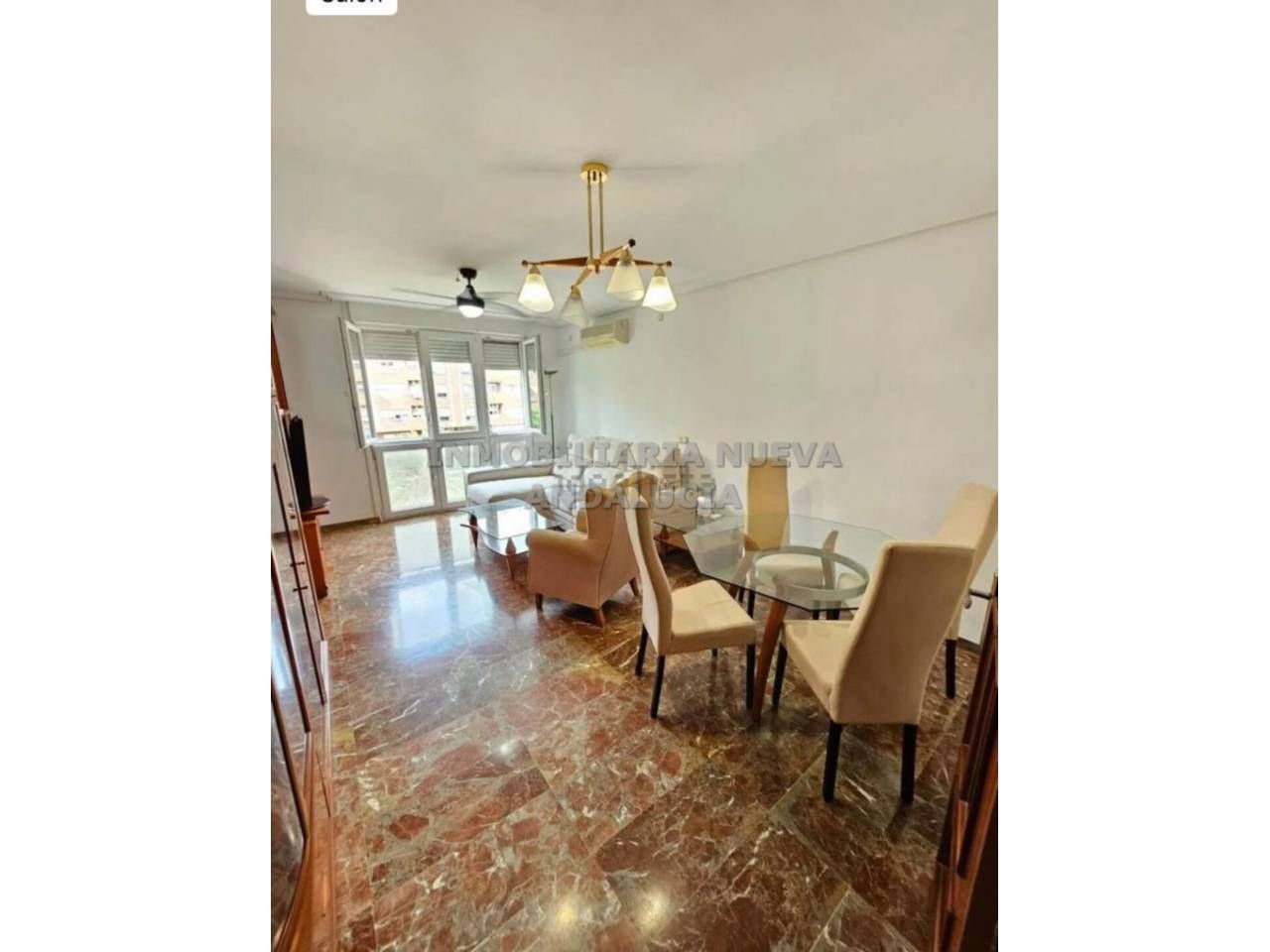 Sala d'estar de Pis de lloguer en  Almería Capital amb Aire condicionat i Moblat