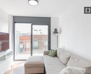 Living room of Flat to rent in  Barcelona Capital  with Air Conditioner, Heating and Furnished