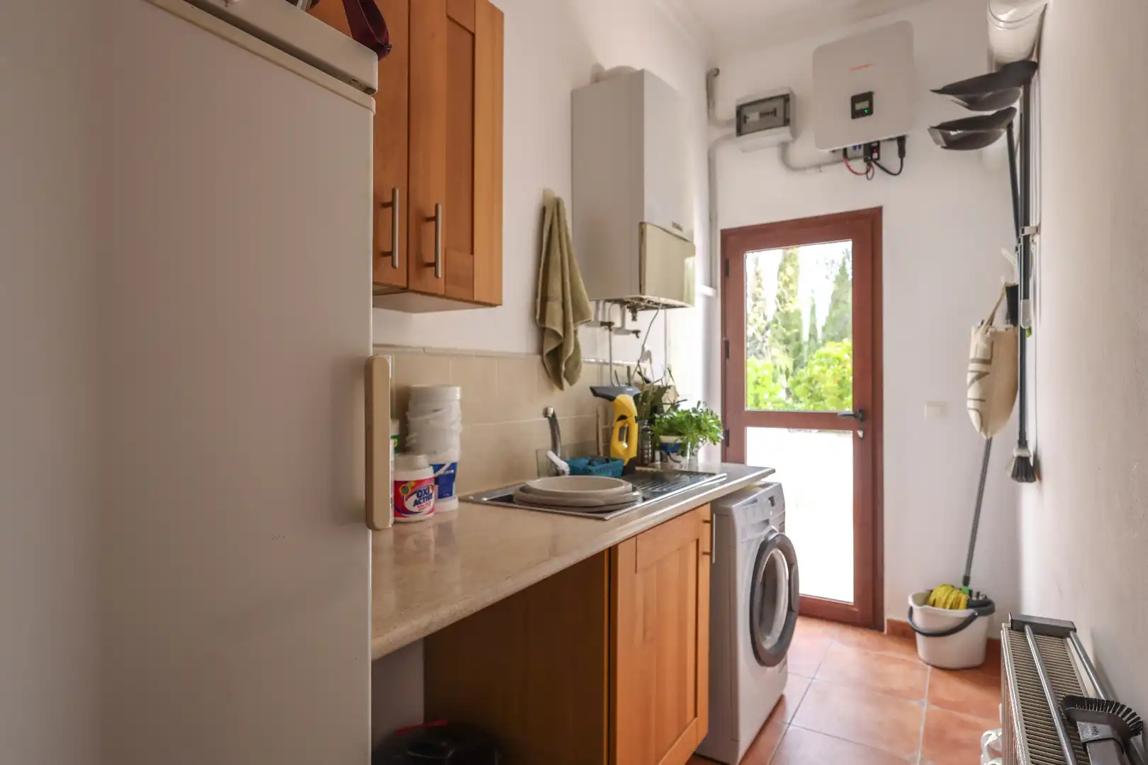 Cocina de Casa o chalet en venta en Casarabonela con Aire acondicionado, Jardín privado y Piscina