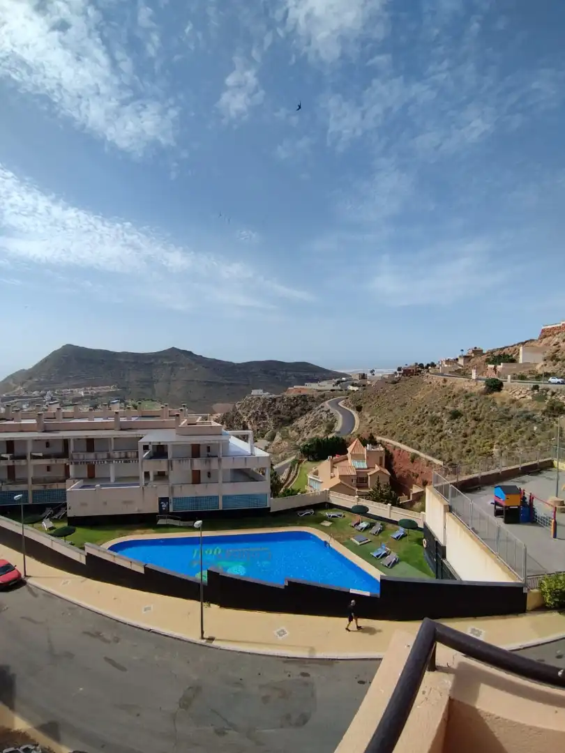 Swimming pool of Flat for rent in Vícar  with Air Conditioner, Terrace and Furnished