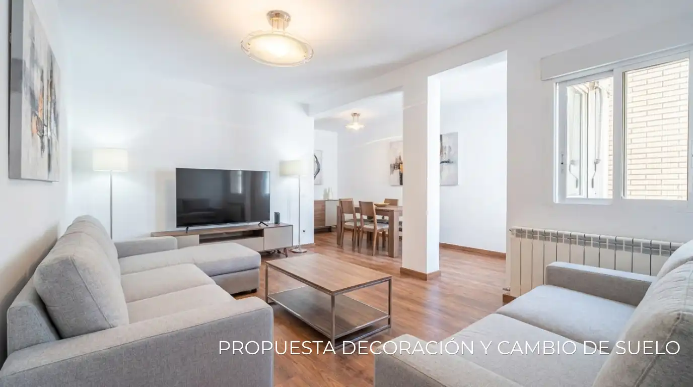 Sala d'estar de Pis en venda en Madrid amb Aire condicionat, Calefacció i Parquet