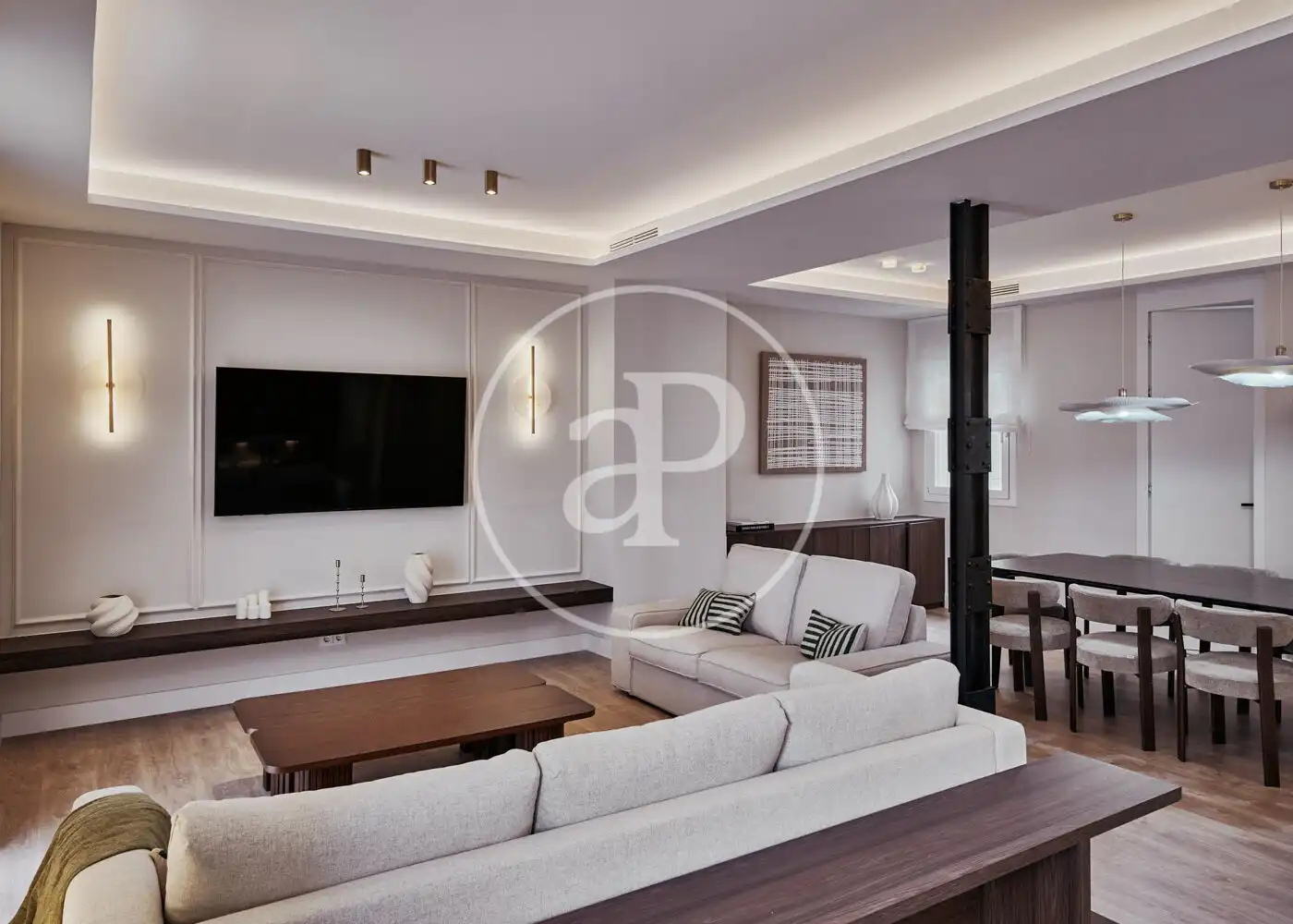 Wohnzimmer von Wohnung zum Verkauf in Madrid mit Klimaanlage, Heizung und Möbliert