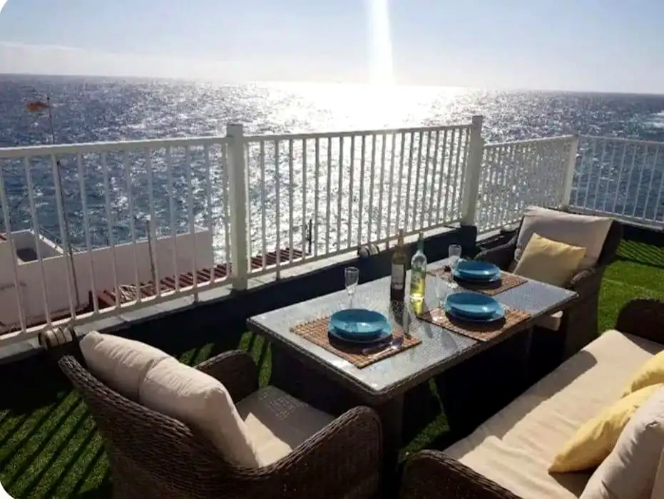 Terrasse von Dachboden zur Miete in San Cristóbal de la Laguna mit Terrasse und Möbliert