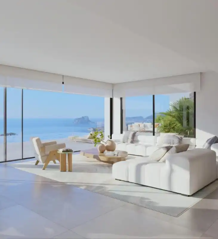 Sala de estar de Casa o chalet en venta en Tàrbena con Aire acondicionado, Jardín privado y Terraza