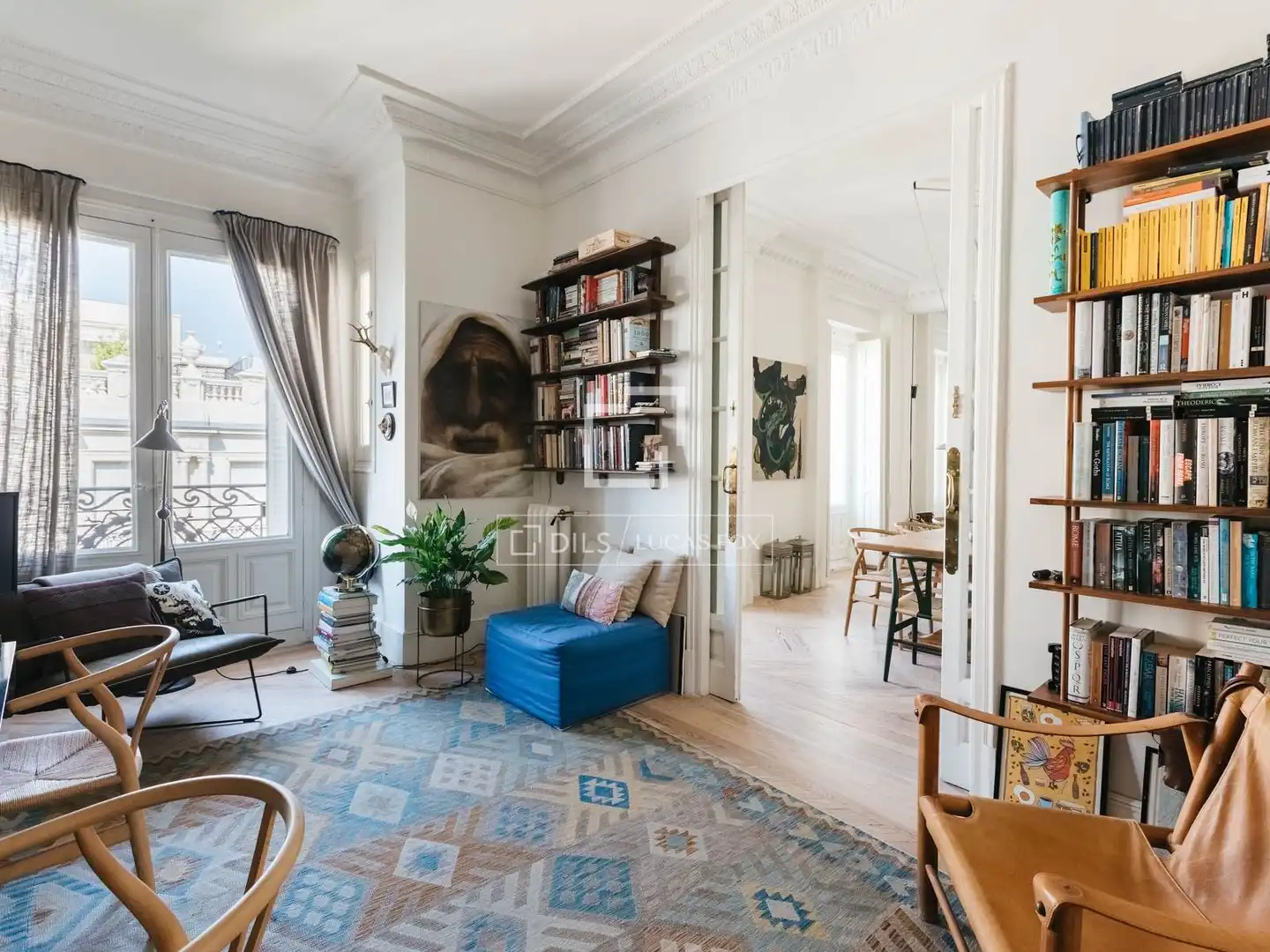 Sala de estar de Piso de alquiler en Salamanca con Aire acondicionado, Amueblado y Balcón