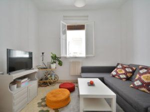 Living room of Flat to rent in  Madrid Capital  with Air Conditioner and Heating