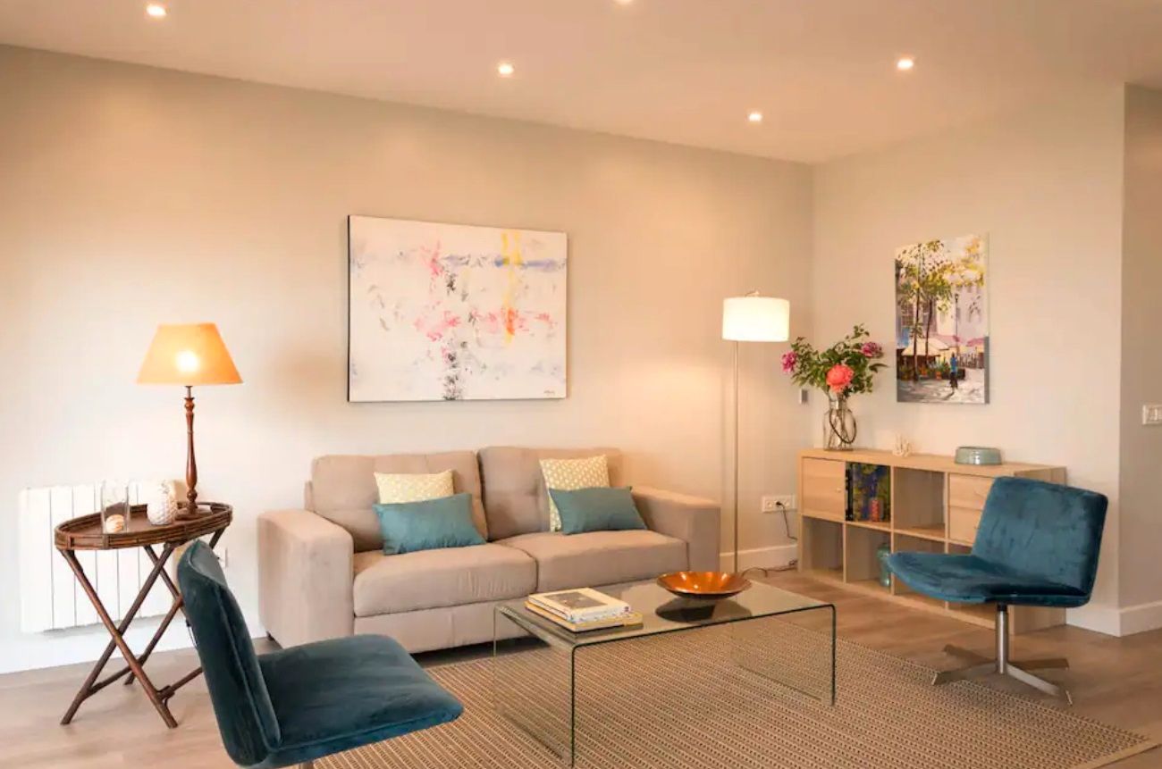 Living room of Flat to rent in Málaga Capital  with Air Conditioner, Heating and Parquet flooring