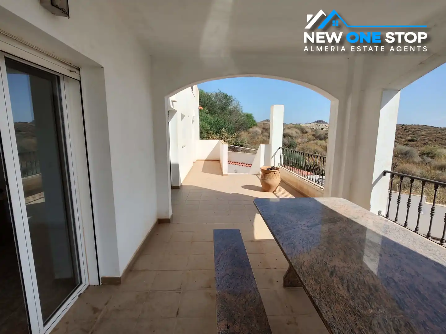 Terraza de Casa o chalet en venta en Mojácar con Aire acondicionado, Jardín privado y Terraza