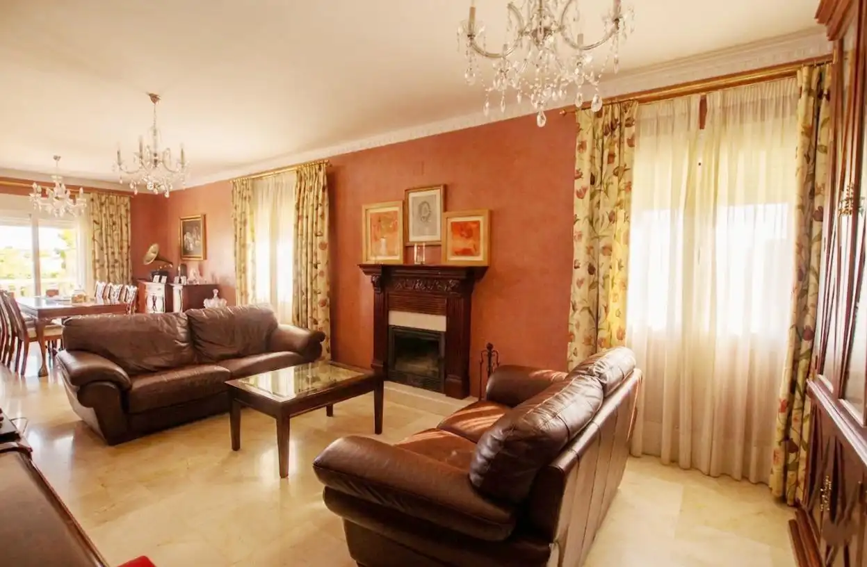 Living room of Houses for sale in Jerez de la Frontera  with Air Conditioner and Swimming Pool