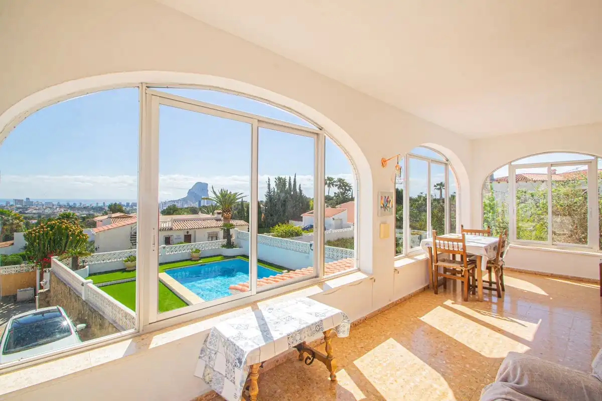 Bedroom of Houses for sale in Calpe / Calp  with Air Conditioner, Heating and Private garden