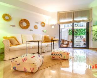 Living room of Flat for sale in  Tarragona Capital  with Heating, Parquet flooring and Terrace