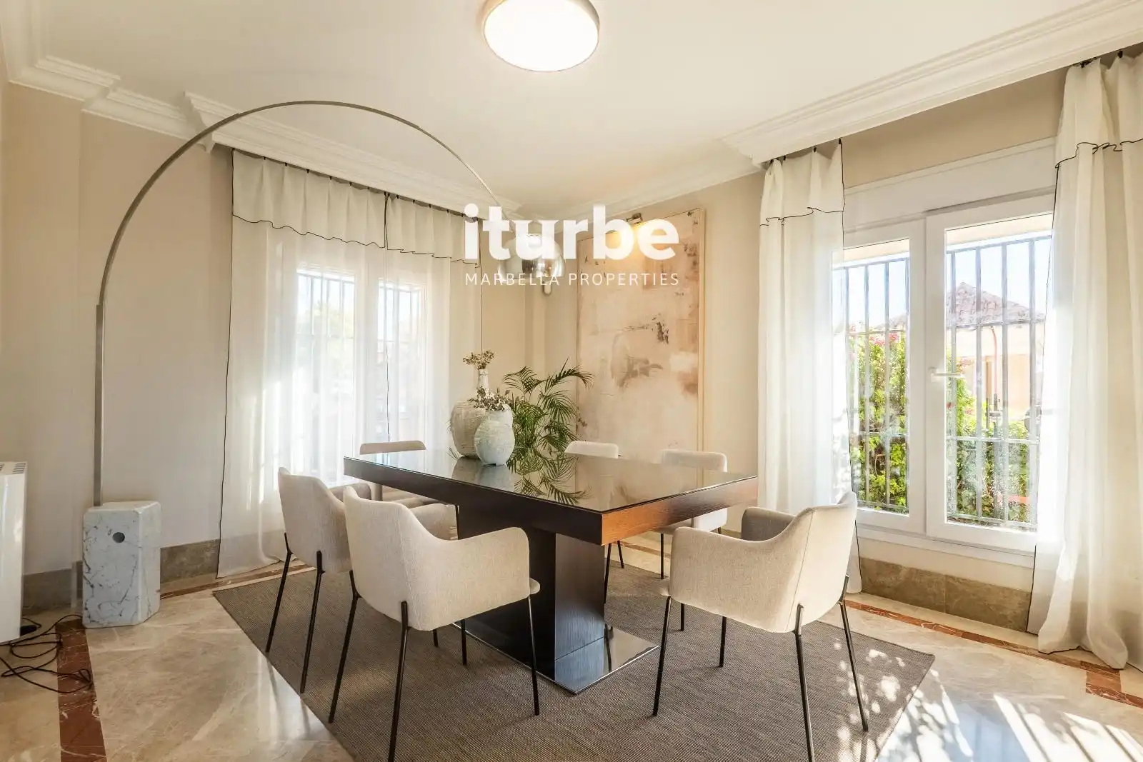 Dining room of Houses for rent in Marbella  with Air Conditioner, Heating and Private garden