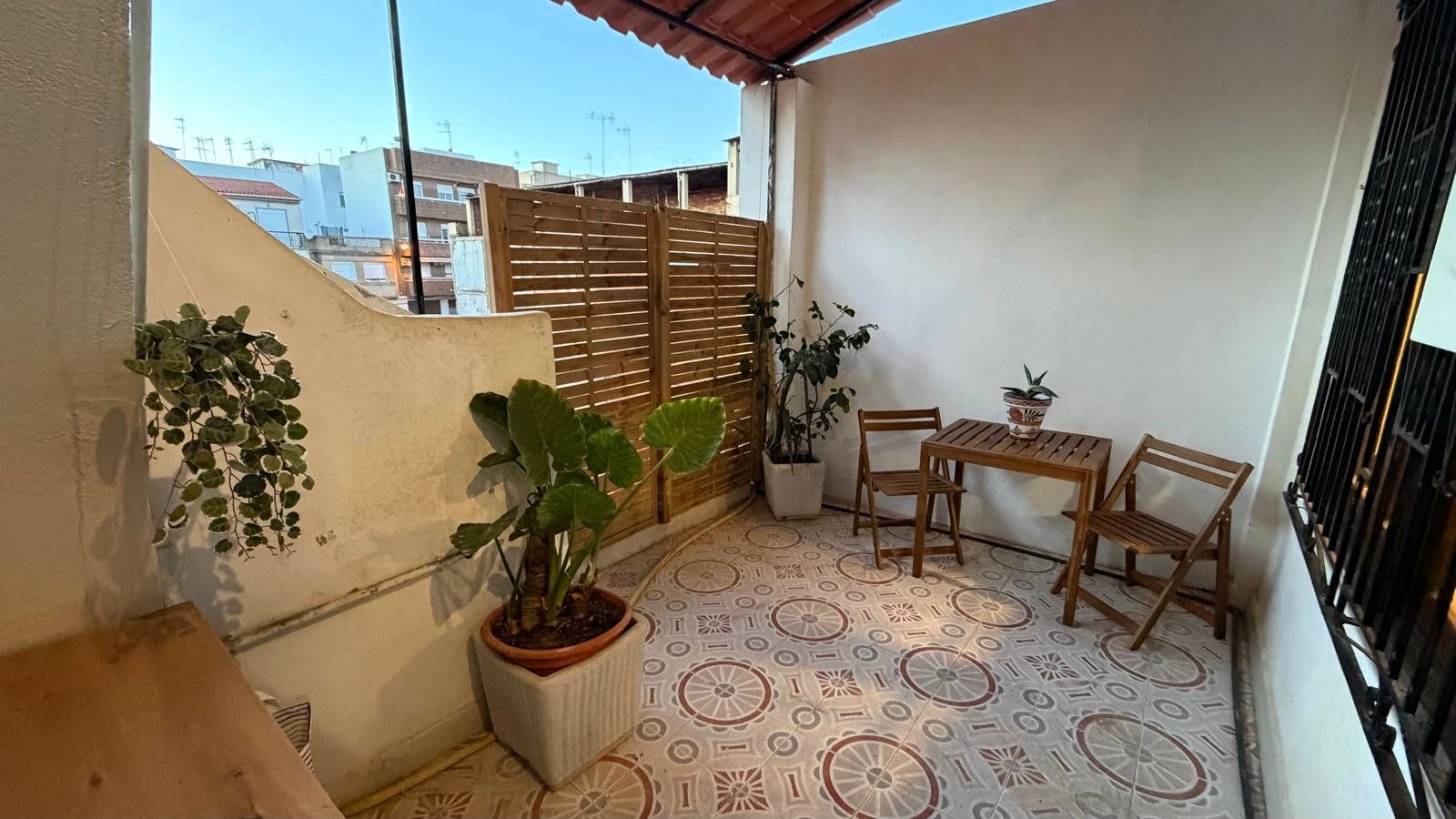 Terraza de Piso de alquiler en Alfafar con Calefacción, Terraza y Amueblado