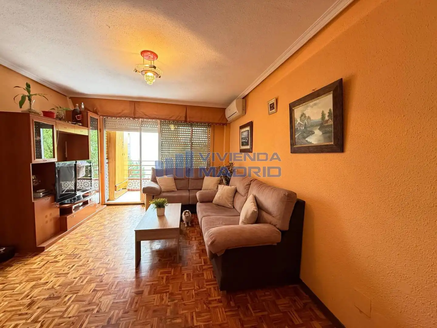 Sala de estar de Piso en venta en Móstoles con Aire acondicionado, Terraza y Trastero