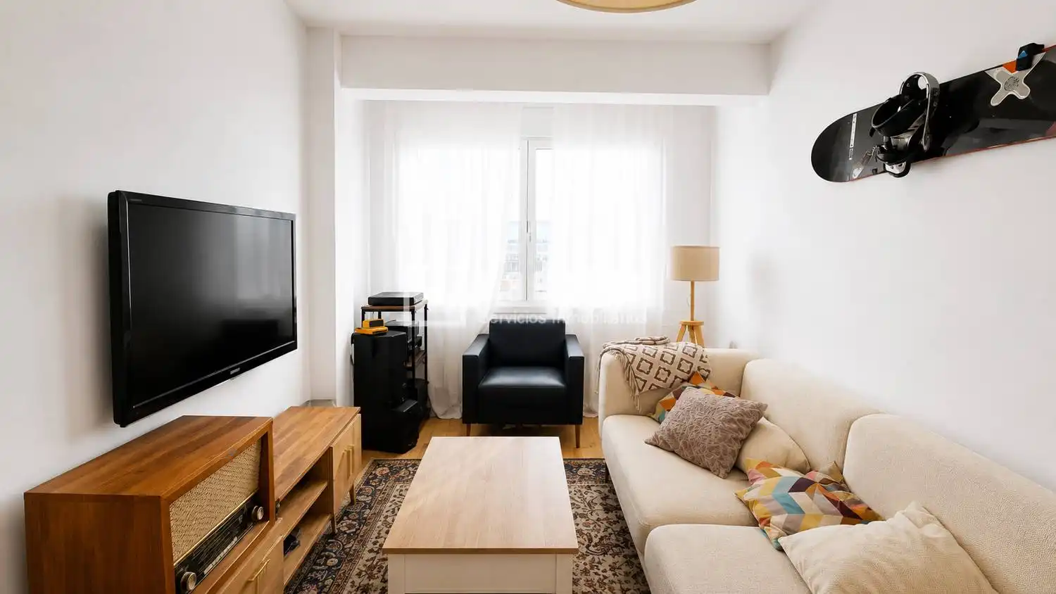 Sala d'estar de Pis en venda en A Coruña Capital 