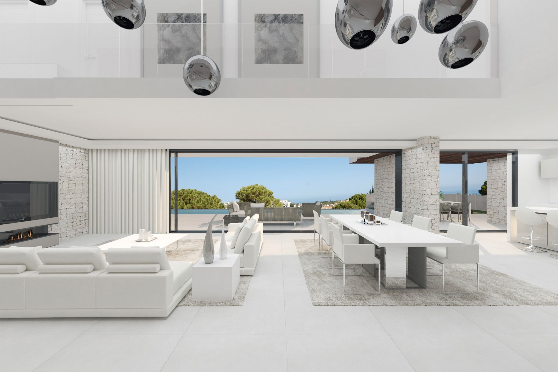 Sala d'estar de Casa o xalet en venda en Estepona amb Aire condicionat, Calefacció i Jardí privat