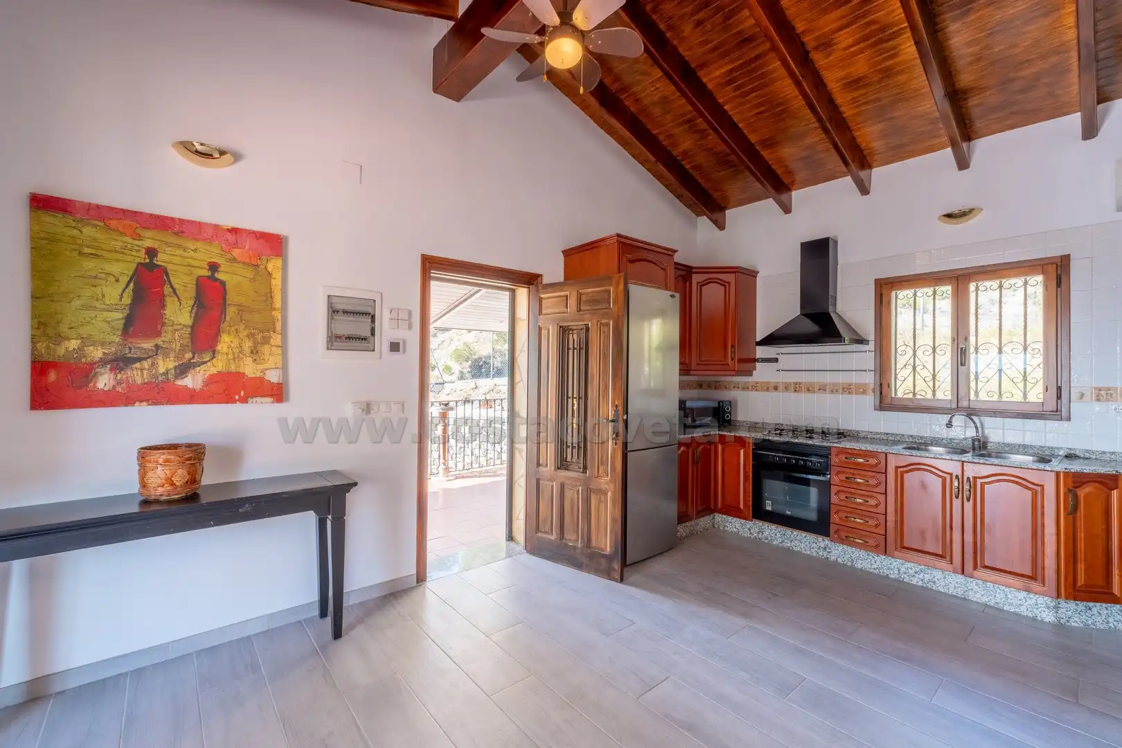 Cocina de Casa o chalet en venta en Relleu con Aire acondicionado, Jardín privado y Terraza