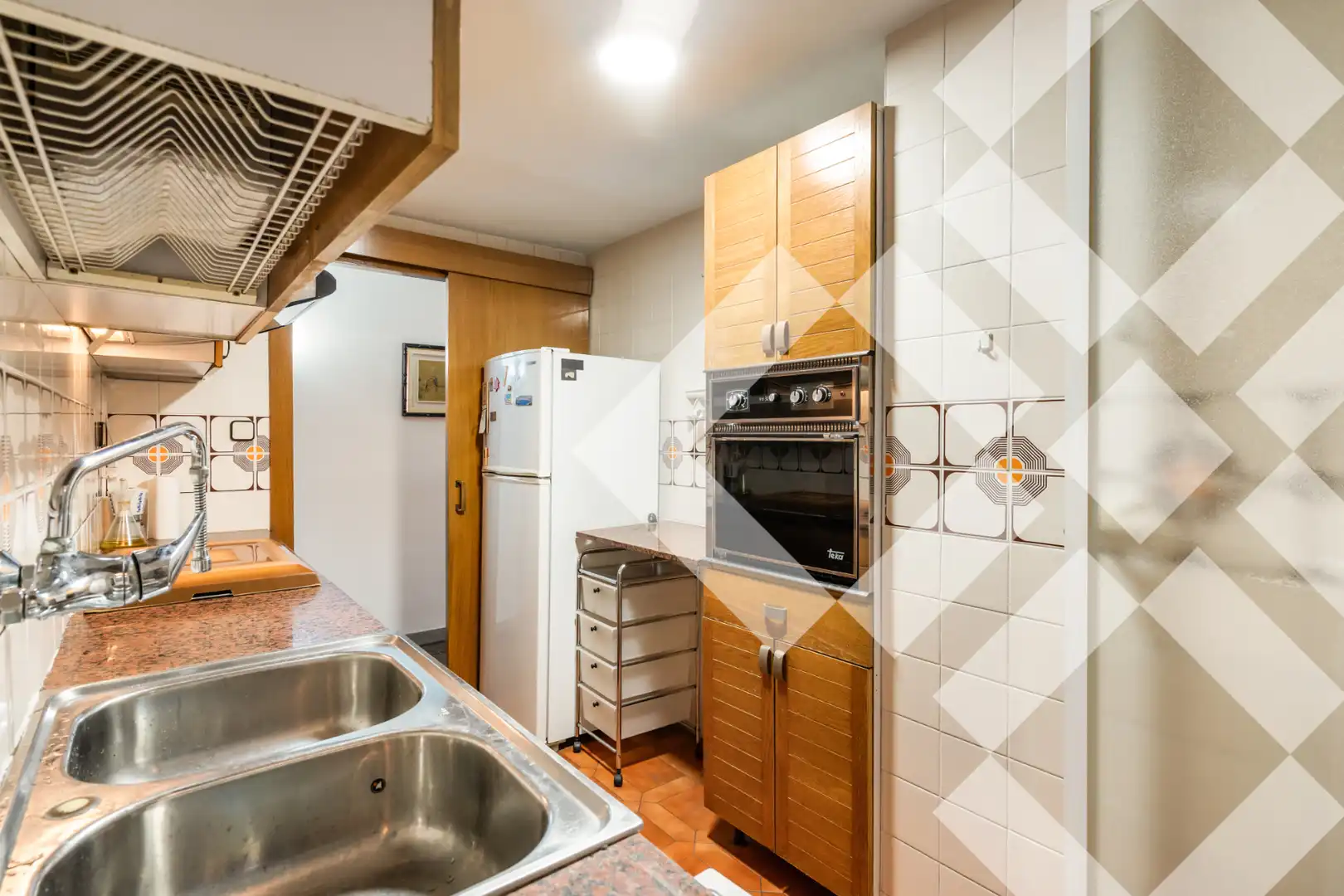 Kitchen of Flat for sale in Barcelona  with Air Conditioner, Terrace and Oven