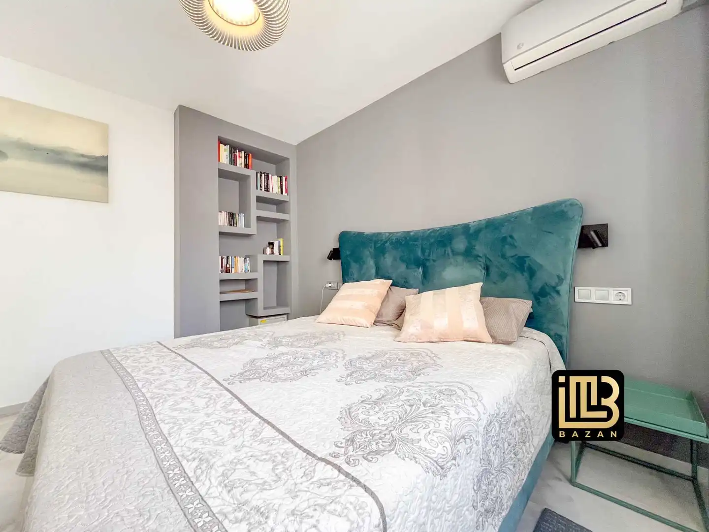 Schlafzimmer von Wohnung zur Miete in Málaga mit Klimaanlage, Heizung und Möbliert