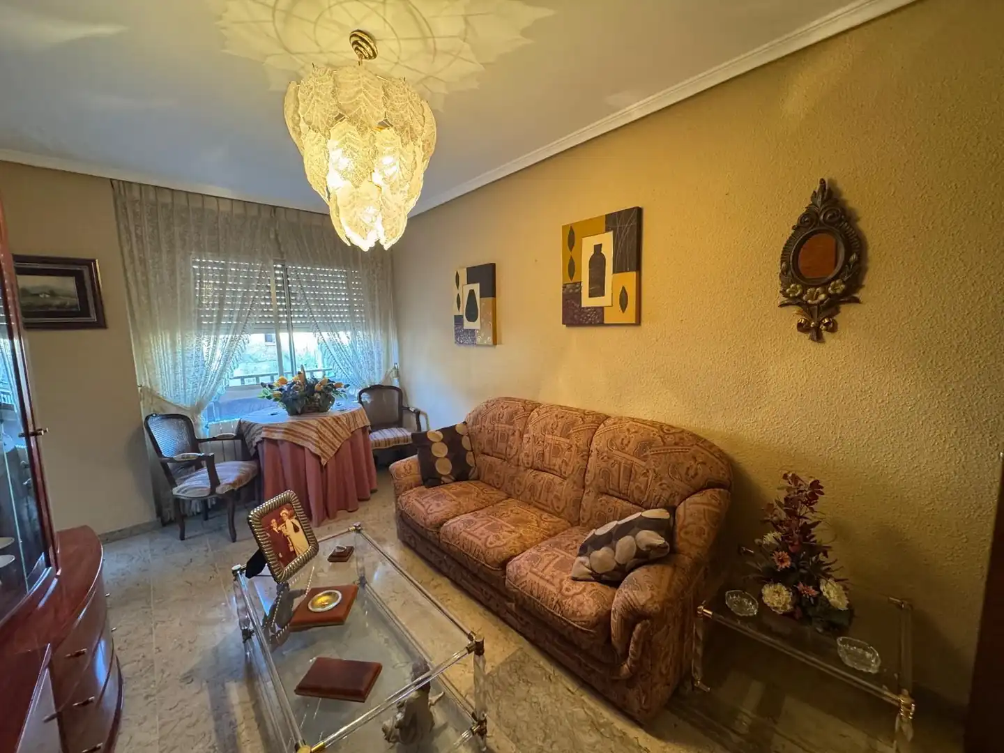 Wohnzimmer von Wohnung zum Verkauf in Illueca mit Klimaanlage, Heizung und Terrasse