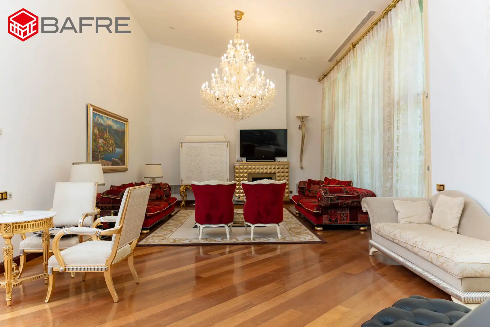 Living room of Houses for sale in Pozuelo de Alarcón  with Air Conditioner, Private garden and Storage room