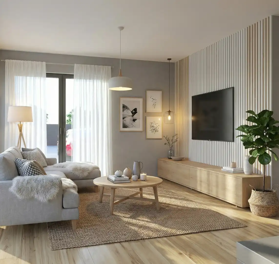 Sala de estar de Casa adosada en venta en El Espinar con Calefacción, Jardín privado y Terraza