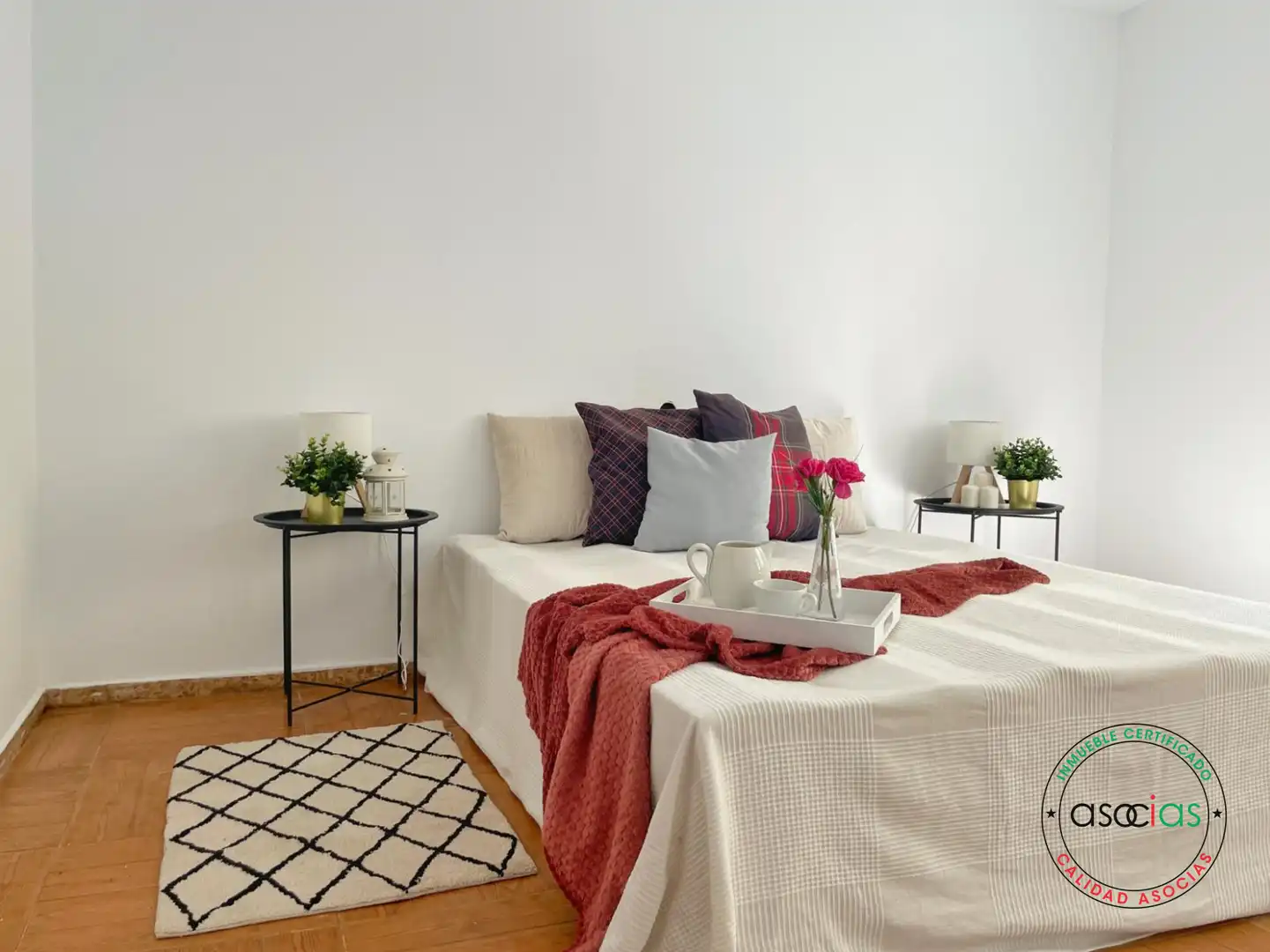 Schlafzimmer von Wohnung zum Verkauf in Gijón  mit Heizung, Parkett und Balkon