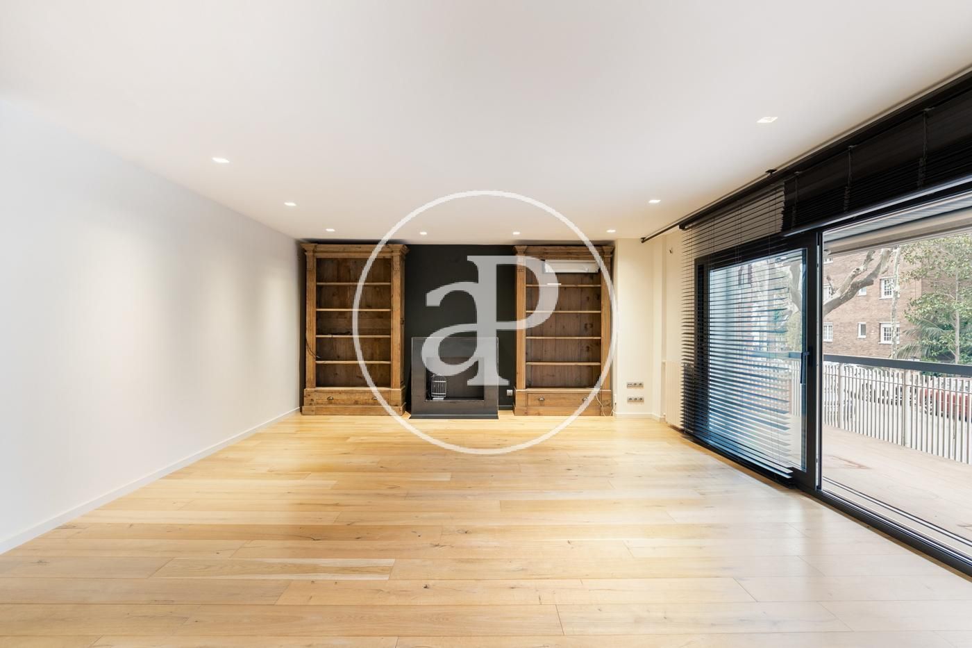 Sala de estar de Piso de alquiler en  Barcelona Capital con Aire acondicionado, Calefacción y Terraza