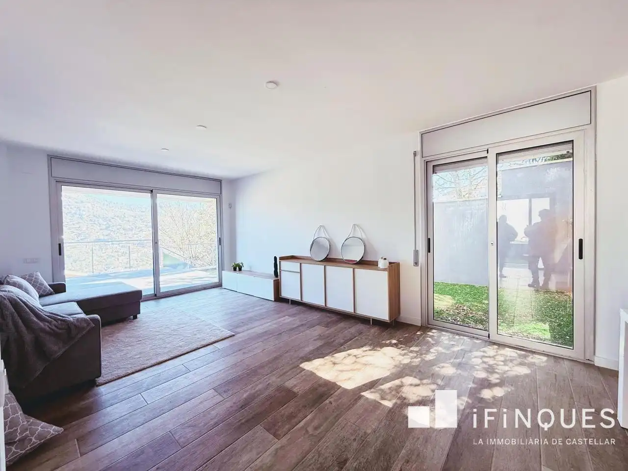 Living room of Houses for rent in Castellar del Vallès  with Air Conditioner, Heating and Private garden