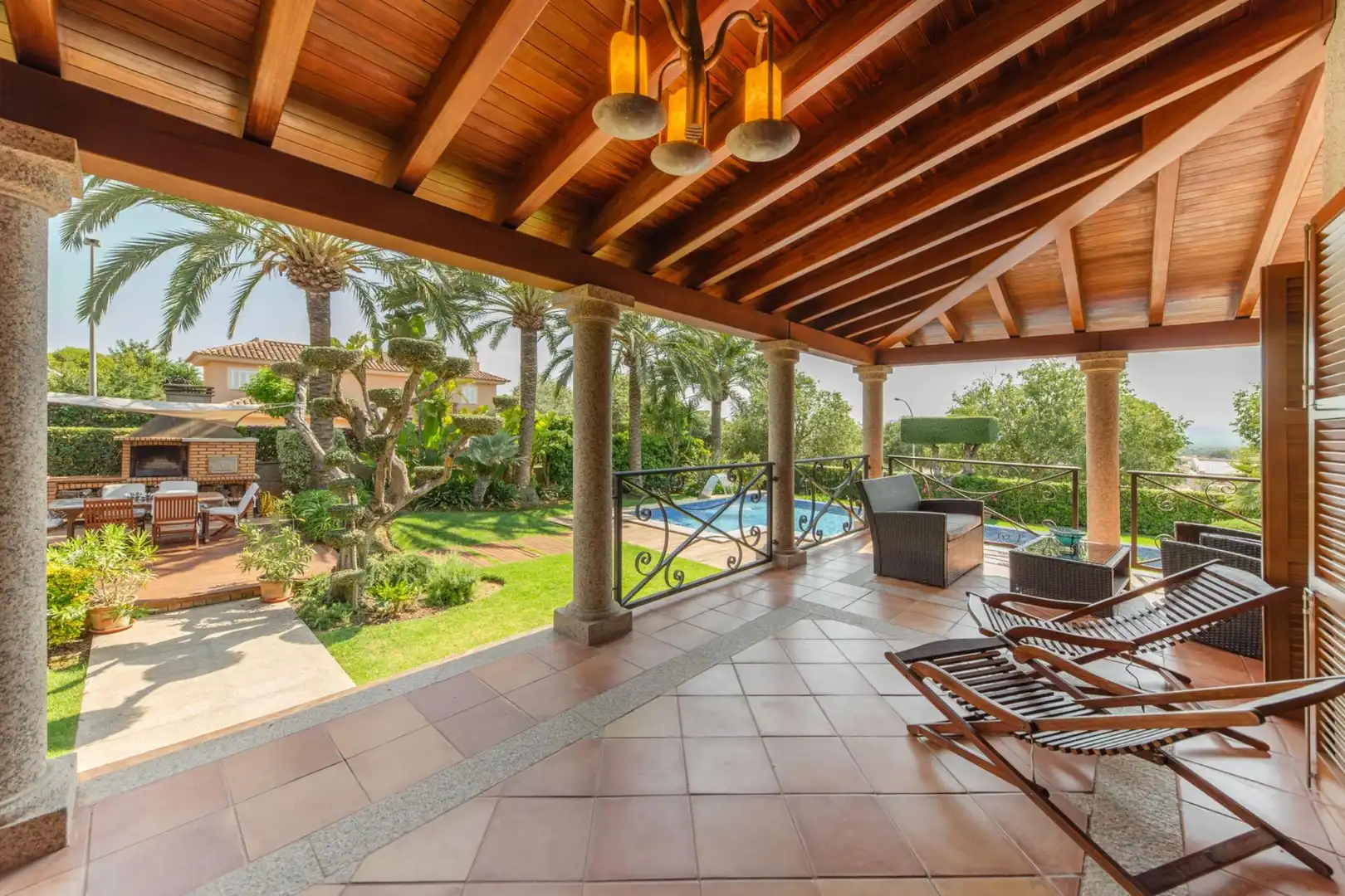 Terrassa de Casa o xalet de lloguer en Marratxí amb Aire condicionat, Jardí privat i Parquet