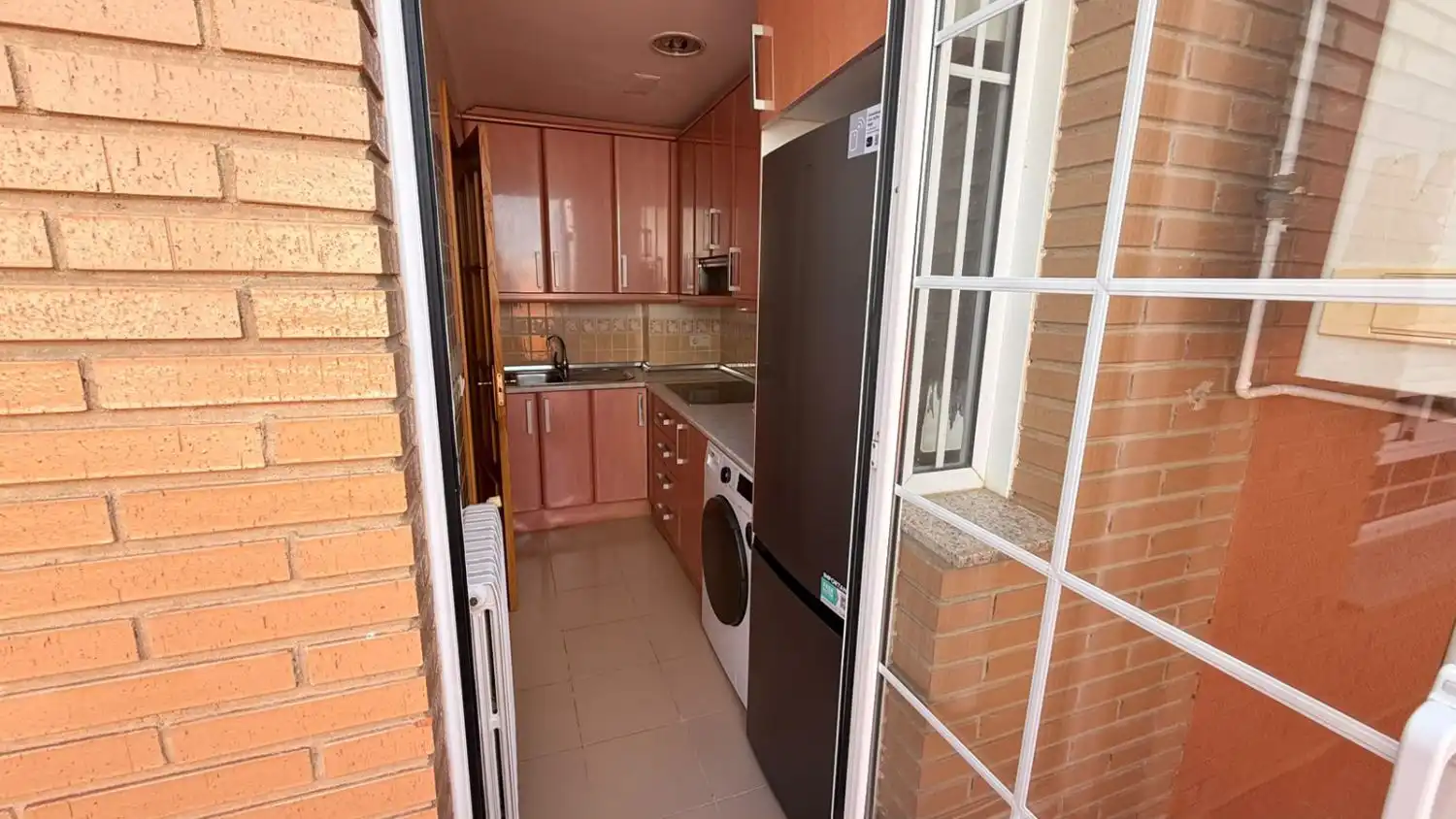 Cuina de Pis de lloguer en Albacete amb Aire condicionat, Calefacció i Terrassa