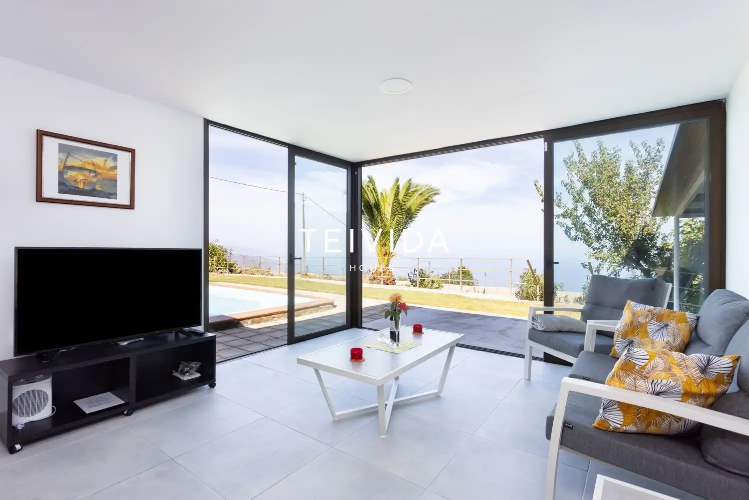Sala de estar de Casa o chalet en venta en Santa Úrsula con Jardín privado y Piscina