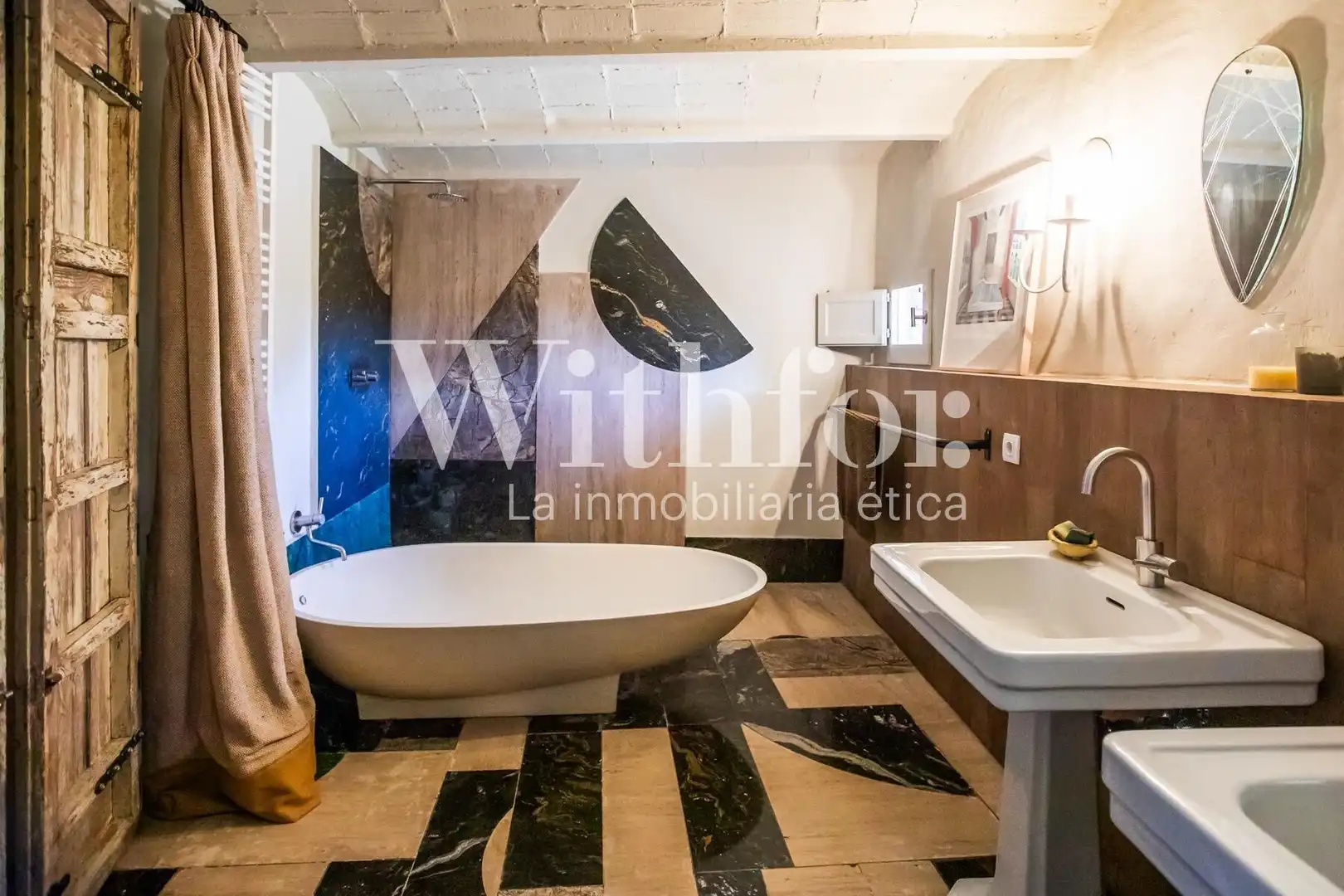 Baño de Casa o chalet en venta en La Pera con Calefacción, Jardín privado y Terraza