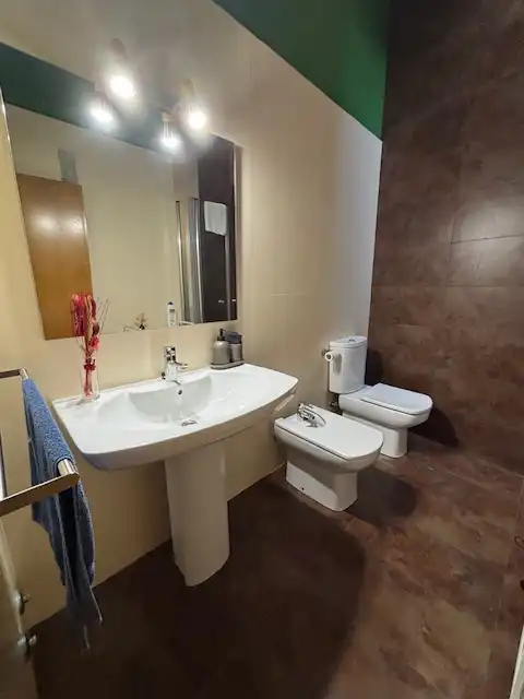Bany de Apartament de lloguer en Ferrol amb Calefacció, Parquet i Moblat
