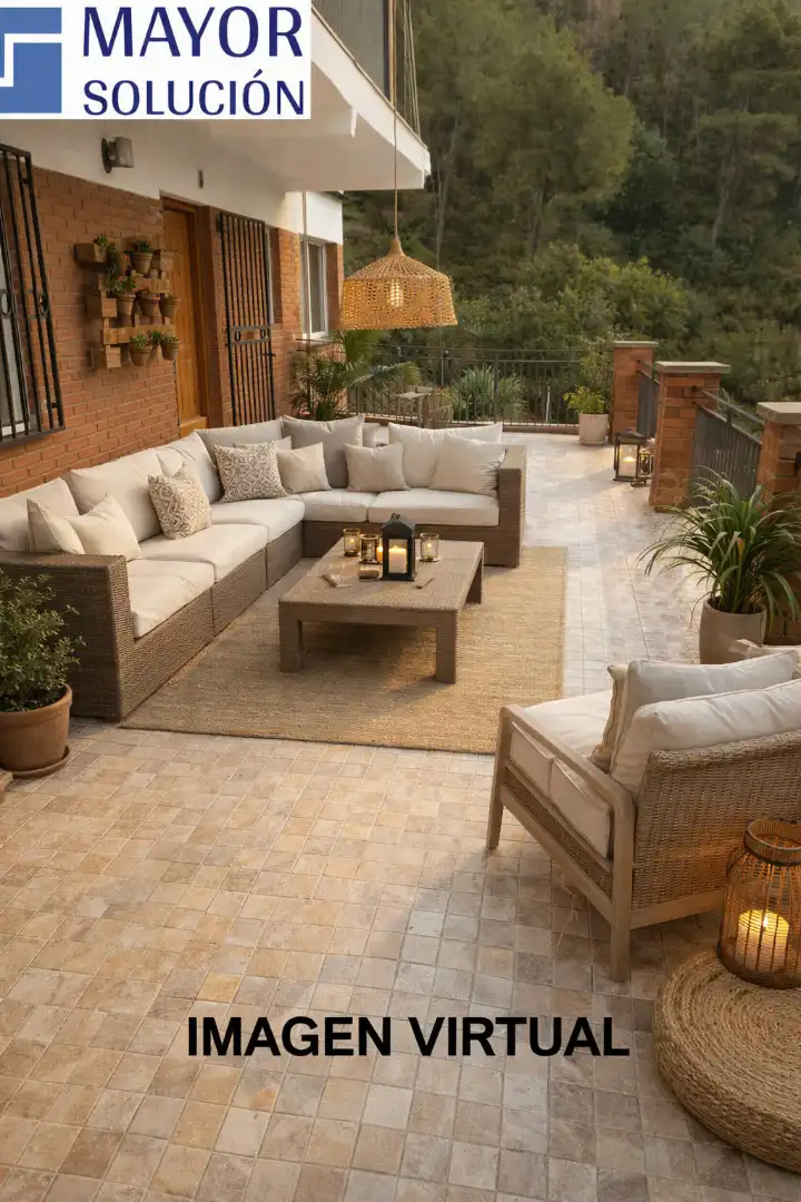 Terrassa de Casa o xalet en venda en Sant Pere de Ribes amb Calefacció, Jardí privat i Terrassa