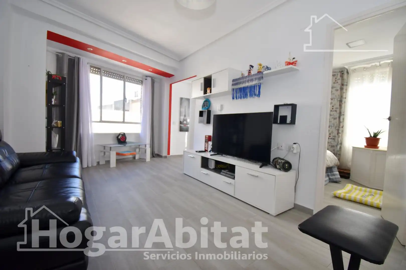Living room of Flat for sale in Vila-real  with Air Conditioner, Heating and Furnished