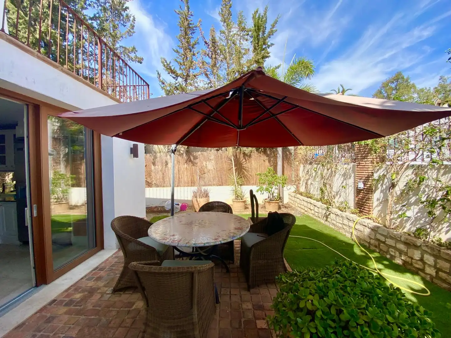 Terrace of Houses for rent in Marbella  with Furnished