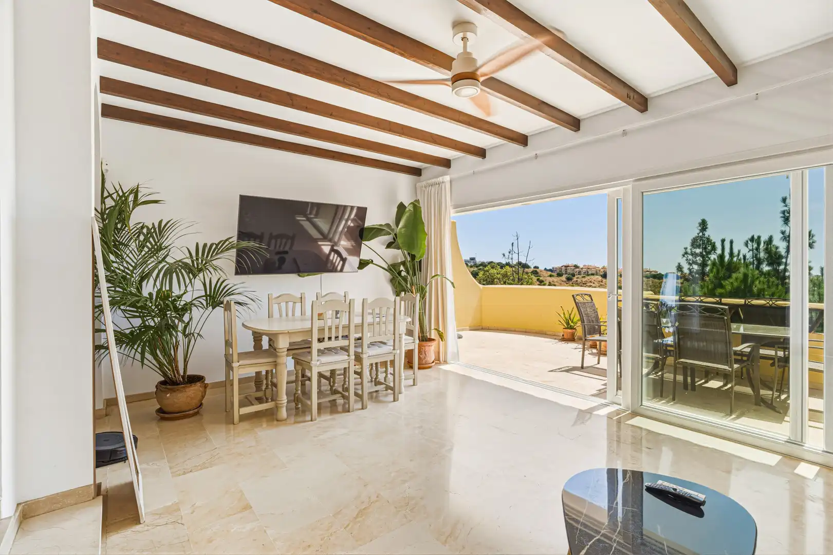 Terrassa de Casa adosada en venda en Mijas amb Aire condicionat, Jardí privat i Terrassa