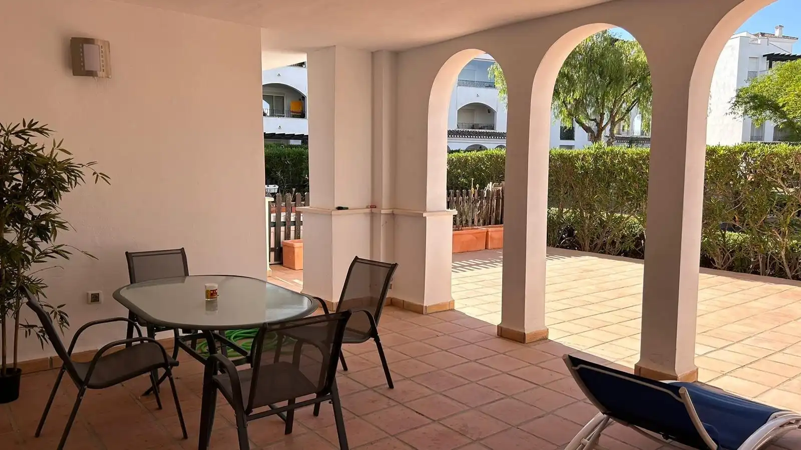 Terrasse von Erdgeschoss zur Miete in Torre-Pacheco mit Klimaanlage, Heizung und Privatgarten