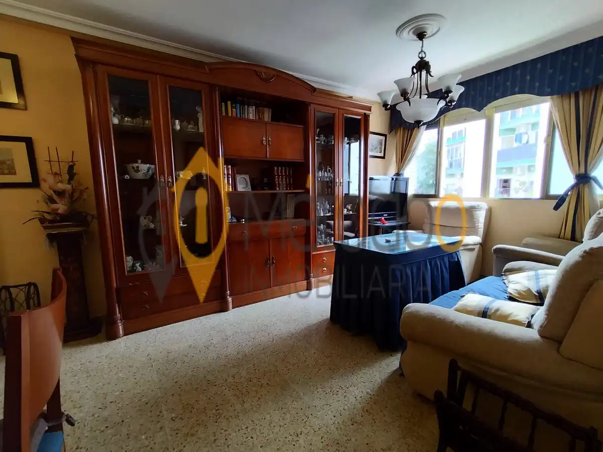 Living room of Flat for sale in Sevilla  with Air Conditioner, Heating and Furnished