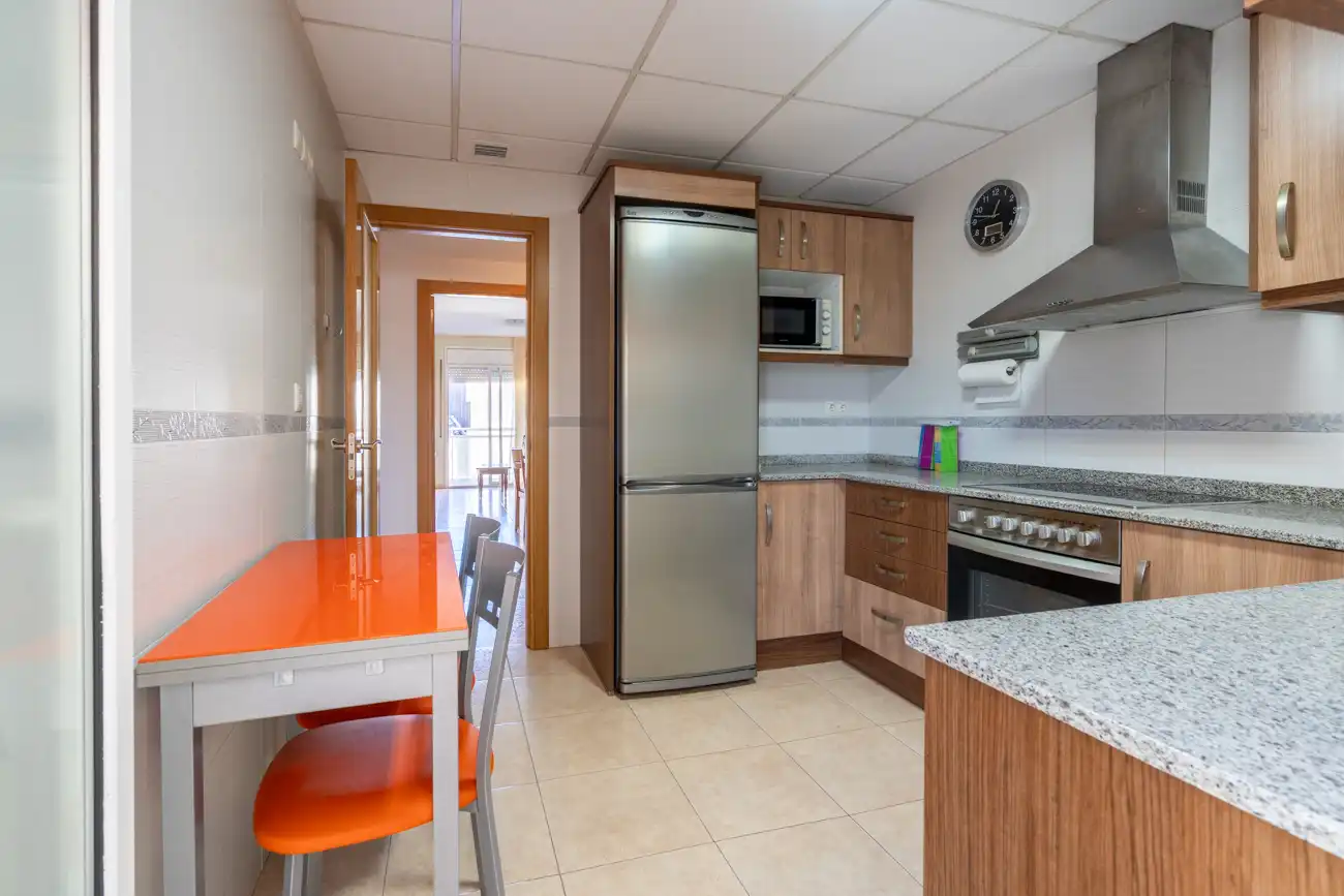 Kitchen of Flat for sale in Roquetes  with Air Conditioner, Heating and Terrace