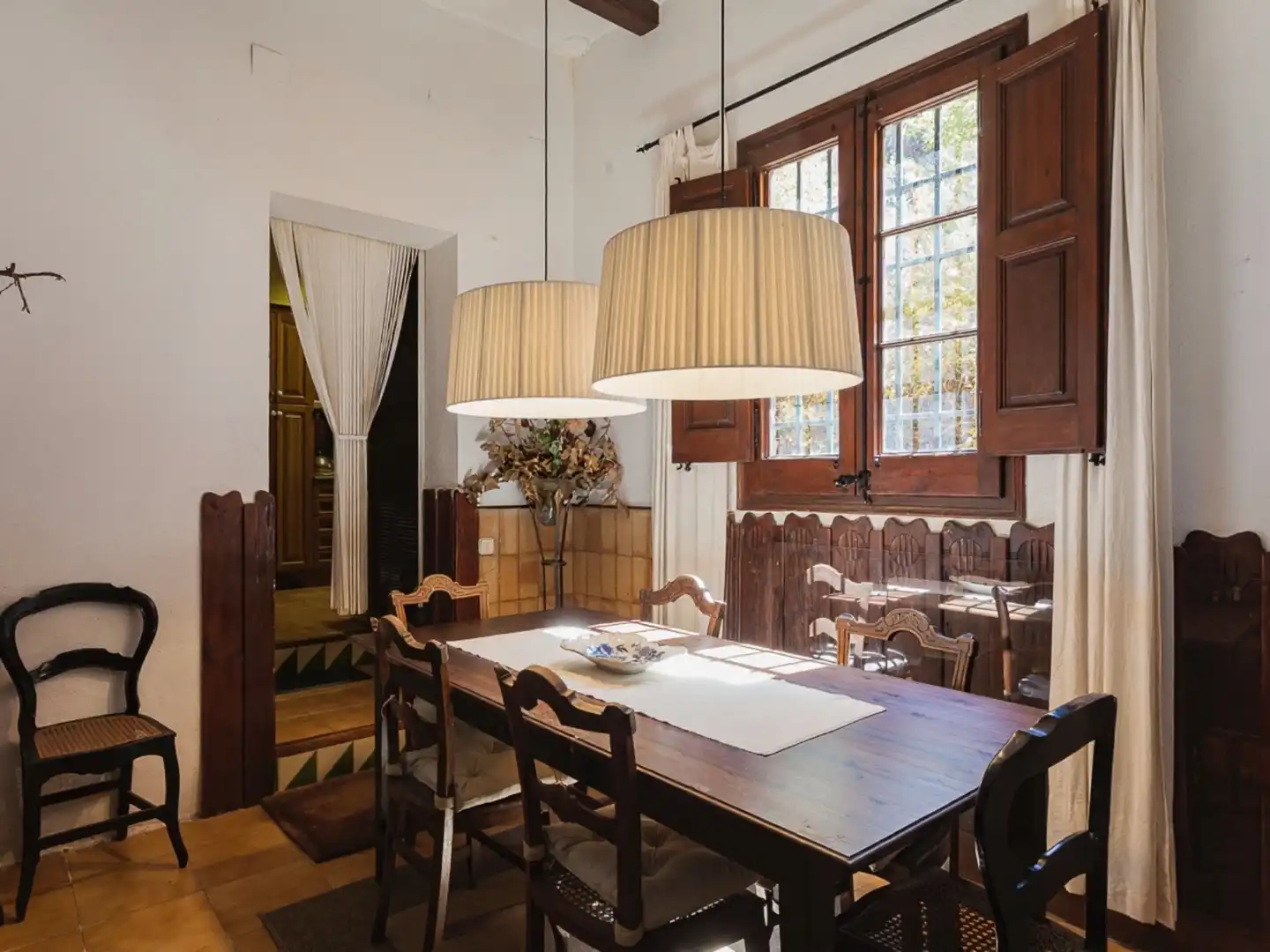 Dining room of Houses for sale in Barcelona  with Heating, Private garden and Terrace