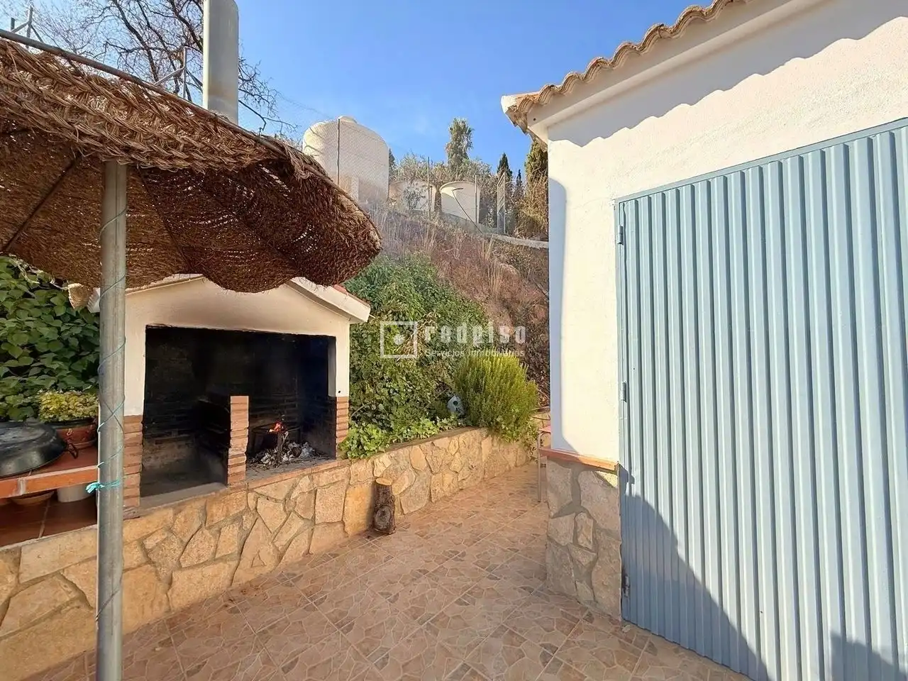 Außenansicht von Haus oder Chalet zur Miete in Almogía mit Heizung, Privatgarten und Terrasse
