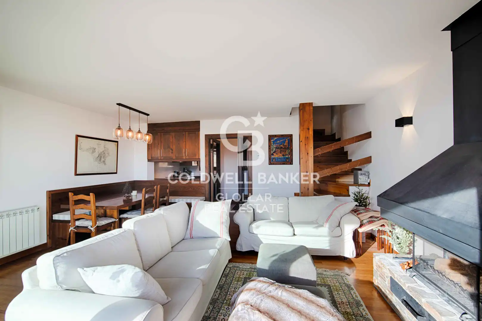 Living room of Duplexes for sale in Guils de Cerdanya  with Heating, Parquet flooring and Terrace
