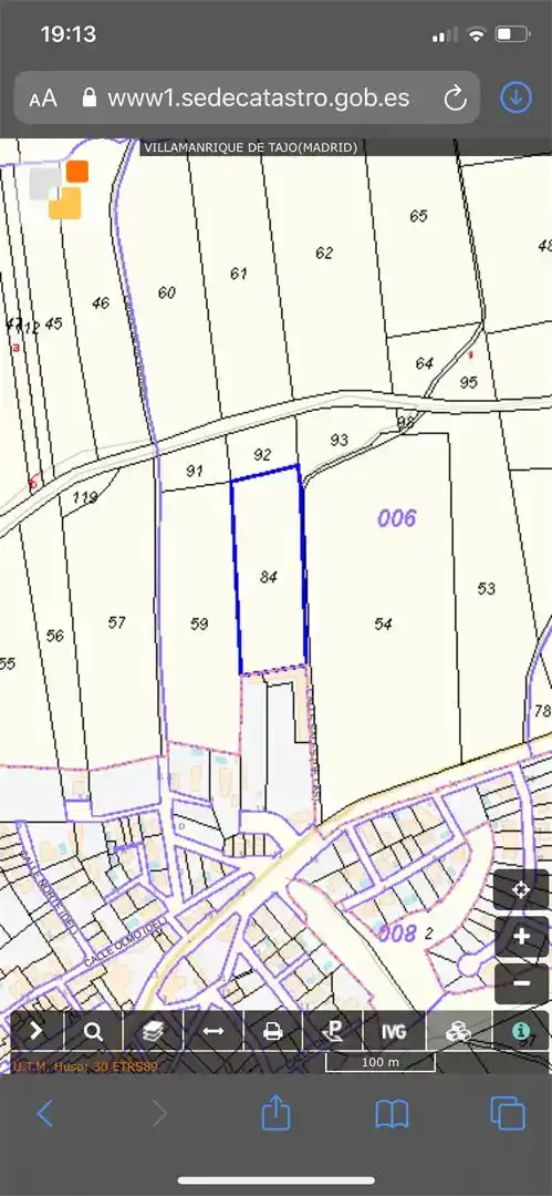 Terreno en venta en Villamanrique de Tajo