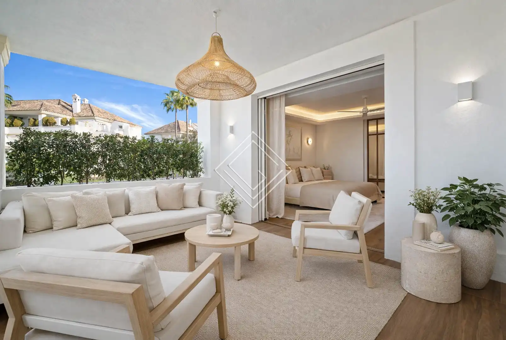 Terrasse von Wohnung zum Verkauf in Marbella mit Klimaanlage, Heizung und Terrasse