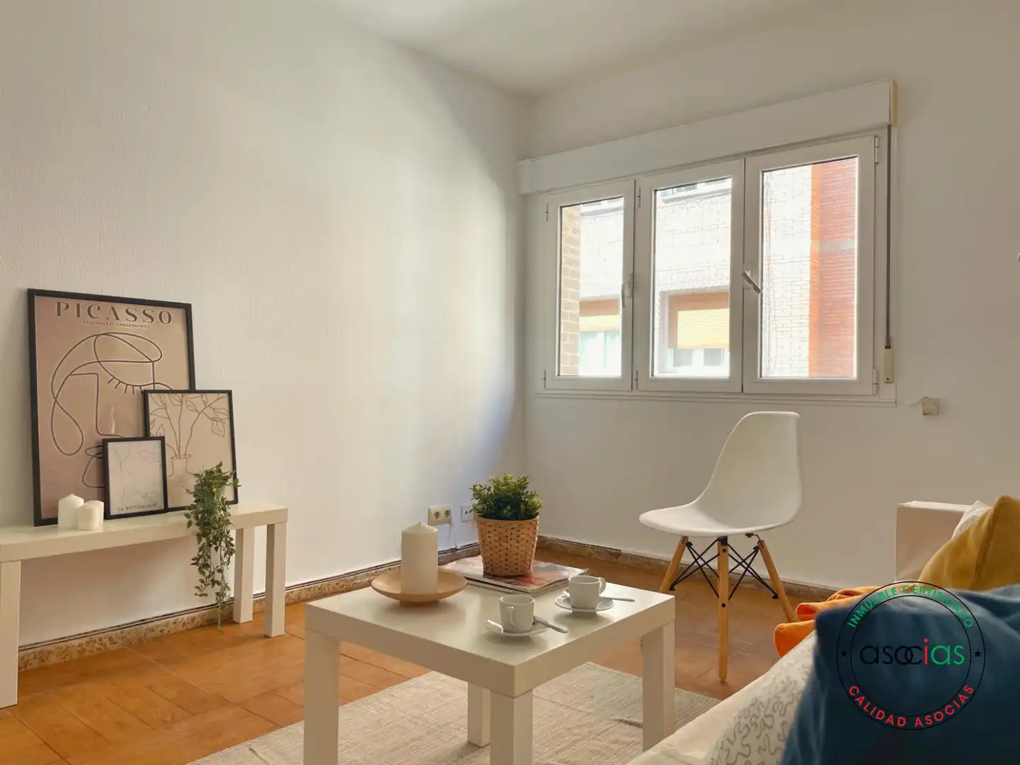Wohnzimmer von Wohnung zum Verkauf in Gijón  mit Heizung, Parkett und Balkon